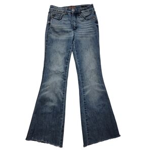 Judy Blue Jeans Medium Wash Denim Junior Size 7/28 Needs TLC Distressed